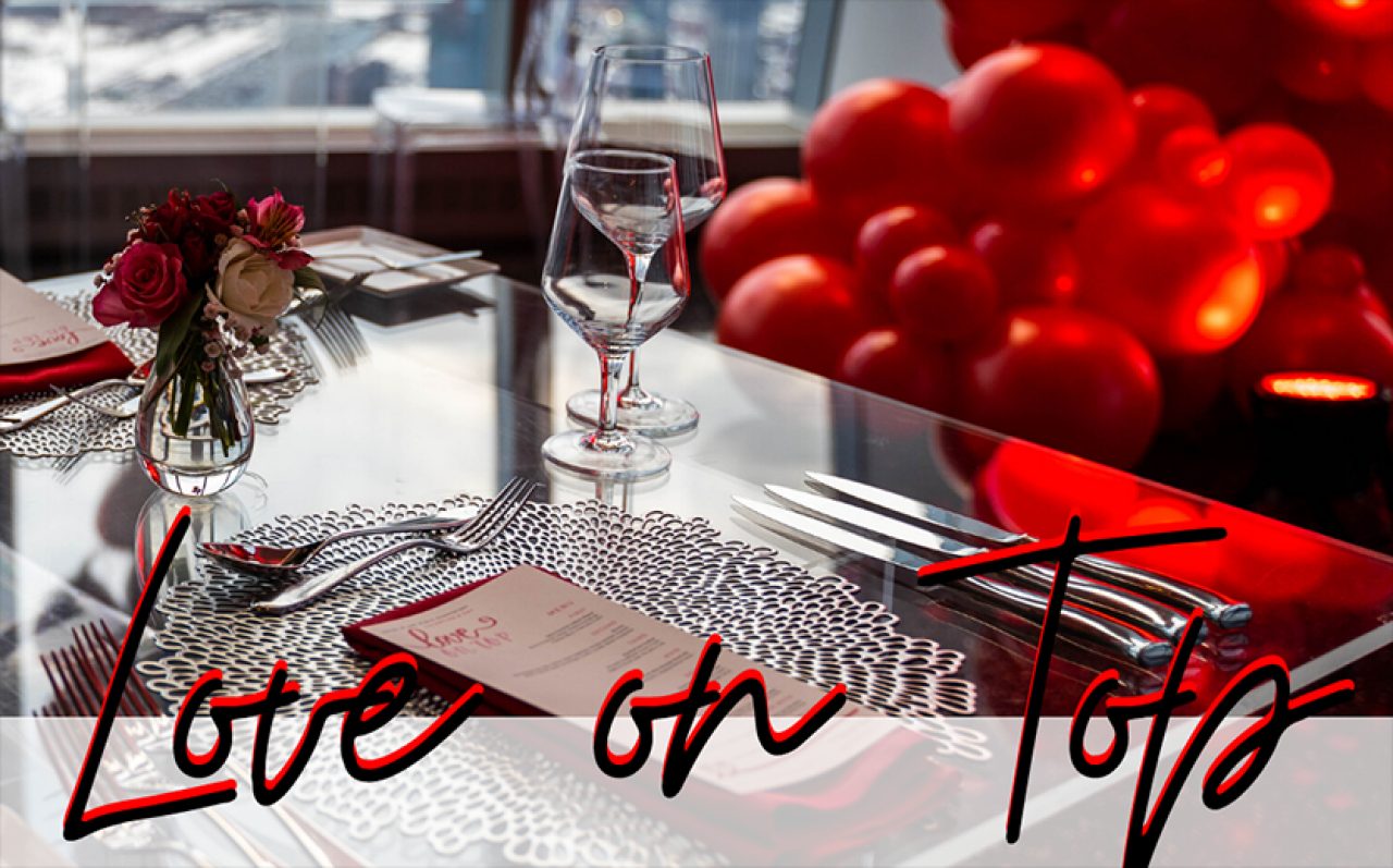 Indulge in an intimate Valentine's Day dining experience from the 102nd floor. 